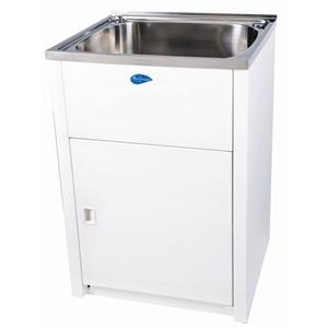 Everhard 70L Classic Stainless Steel Laundry Trough And Cabinet