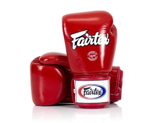 FAIRTEX-BGV1 Boxing Gloves Muay Thai MMA Sparring &quotTight Fit" - Red