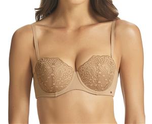 Fine Lines Women's Silhouette Strapless Convertible Bra - Nude