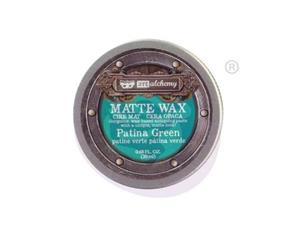 Finnabair Art Alchemy Matte Wax .68 Fluid Ounce - Patina Green