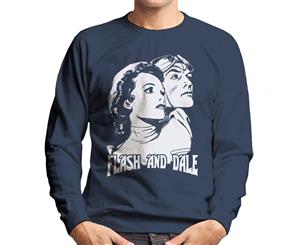 Flash Gordon Comic Dale And Flash Men's Sweatshirt - Navy Blue