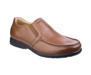 Fleet & Foster Mens Dual Fit Moccasins (Tan) - FS6105