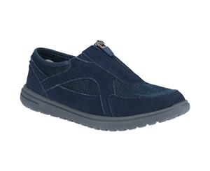 Fleet & Foster Womens Josie Zip Up Lightweight Trainers - Navy