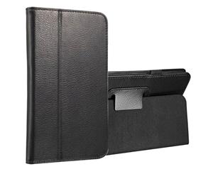 For Samsung Galaxy Tab A 8.0 SM-T380T385 CaseLychee Leather CoverBlack