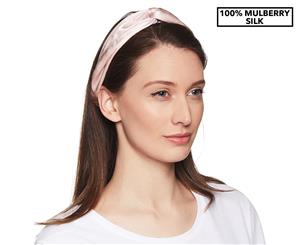 Gioia Casa Women's Silk Twist Headband - Pink