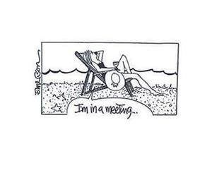 Gourmet Rubber Stamps Cling Stamps 3.25X6.75 I'm In A Meeting