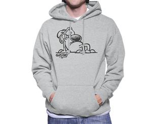 Grimmy Afraid Men's Hooded Sweatshirt - Heather Grey