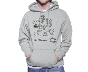 Grimmy Clothes Off Men's Hooded Sweatshirt - Heather Grey