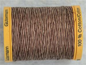 Gutermann Natural Cotton Thread 800m (876tds) #9948 Variegated Brown Sugar Cinamon