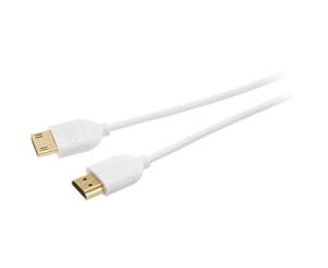 HLDS2W Pro2 2M Ultra Thin HDMI Leads White HDMI Leads 1.4V 1080P and 4K Ultra HD Compatible 2M ULTRA THIN HDMI LEADS