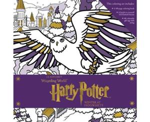 Harry Potter Winter at Hogwarts A Magical Coloring Set - Cards