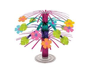 Hawaiian Luau Hibiscus Cascade Mini Foil Centrepiece