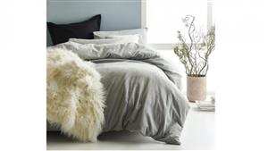 Henrik Grey King Quilt Cover Set