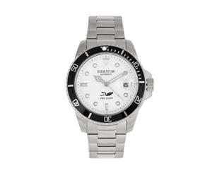 Heritor Automatic Lucius Bracelet Watch w/Date - Silver/White