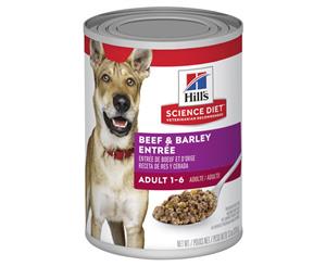 Hills Science Diet Adult Beef & Barley Entre Canned Dog Food 370g x 12