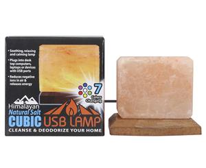 Himalayan Natural Salt Cubic USB Lamp