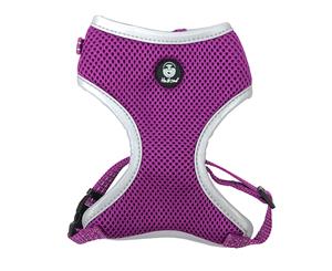 Huskimo Medium Aurora Purple EasyFit Mesh Harness for Dogs