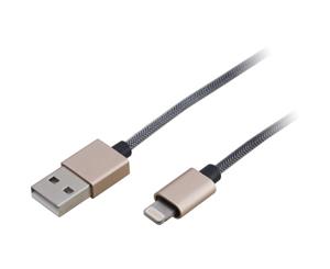 IPLC1GD Pro2 1M Lightning To USB Lead Gold Heavy Duty Lead For iphone 5/6 1M LIGHTNING TO USB LEAD GOLD