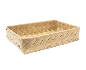 IconChef Wood Chip Rectangular Fruit and Veggie Basket Large 40x27x8cm