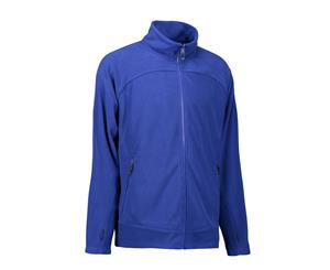 Id Mens Zip N Mix Active Fleece Jacket (Royal Blue) - ID425