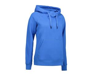 Id Womens/Ladies Core Full Zip Hoodie (Azure) - ID469