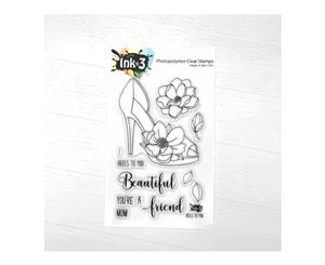 Ink On 3 - Heels To You 4x6 inch Clear Stamp Set