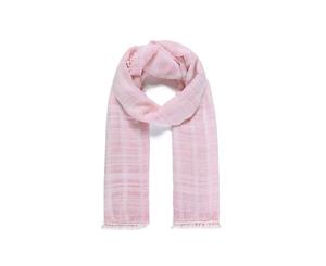 Intrigue Womens/Ladies Check Dyed Narrow Scarf (Pink) - JW892