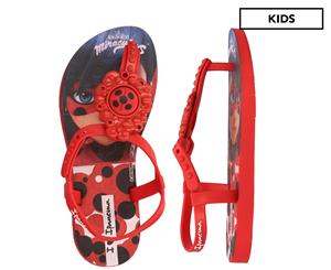 Ipanema Girls' Miraculous Ladybug Sandals - Red/Black