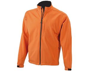 James And Nicholson Mens Waterproof Softshell Jacket (Pop Orange) - FU413