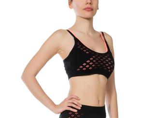 Jerf- Womens-Split - Black - Sports Bra