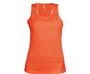 Kariban Proact Womens/Ladies Sleeveless Sports / Training Vest (Fluorescent Orange) - RW2720