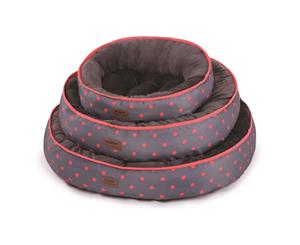 Kazoo Funky Polkadot Bed Grey Orange