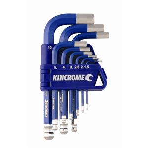 Kincrome 9 Piece Metric Hex Key Wrench Set