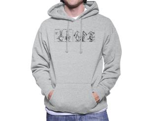 Krazy Kat Kolin Kelly Lineup Men's Hooded Sweatshirt - Heather Grey