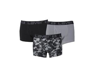 Layer 8 Mens 3 Pack Quick Dry Trunks