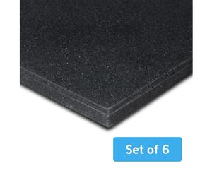 Lifespan Fitness Rubber Gym Floor Mat 15mm Set of 6