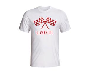 Liverpool Waving Flags T-shirt (white)