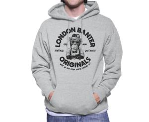 London Banter Originals Daper Ape Men's Hooded Sweatshirt - Heather Grey