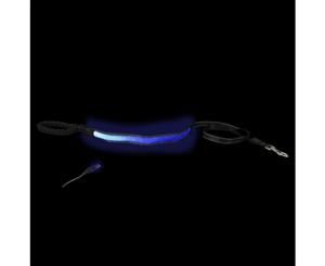 Loomo Comfort Handle LED Dog Lead Blue