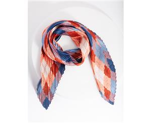 Lovisa Geometric Blush Pleated Fabric Scarf