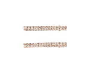 Lovisa Rose Gold Double Diamante Barrette