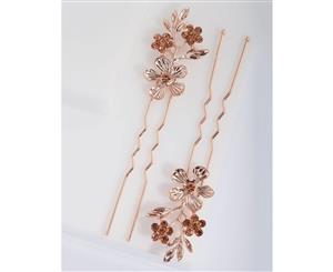 Lovisa Rose Gold Flower Pins