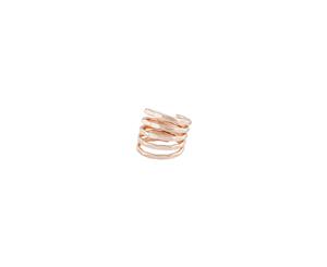 Lovisa Rose Gold Hammered Wrap Ring