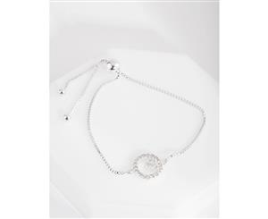 Lovisa Silver Cubic Zirconia Toggle Bracelet