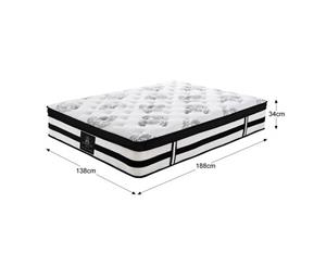 Luxdream Double Size Muffin Top 5-Zone Pocket Spring Eco-Foam Mattress