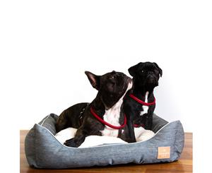 Luxury Dog Bed Heather Grey