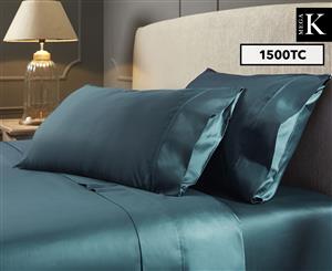 Luxury Living 1500TC Mega King Bed Sheet Set - Emerald