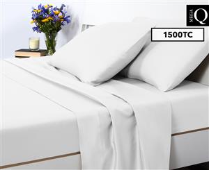 Luxury Living 1500TC Mega Queen Bed Sheet Set - White