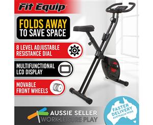 Magnetic Exercise X-Bike Folding Bicycle Cycling Flywheel Bike Fitness Gym Home