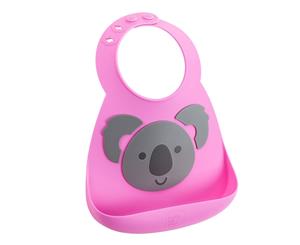 Make My Day Silicone Bib - Pink Koala